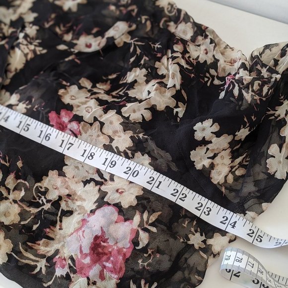 100% silk blouse sheer US 14 / XL - Picture 8 of 9